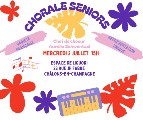 Représentation de la Chorale Séniors