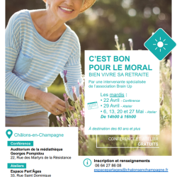 C'est bon pour le moral, bien vivre sa retraite : Conférence et ateliers complémentaires